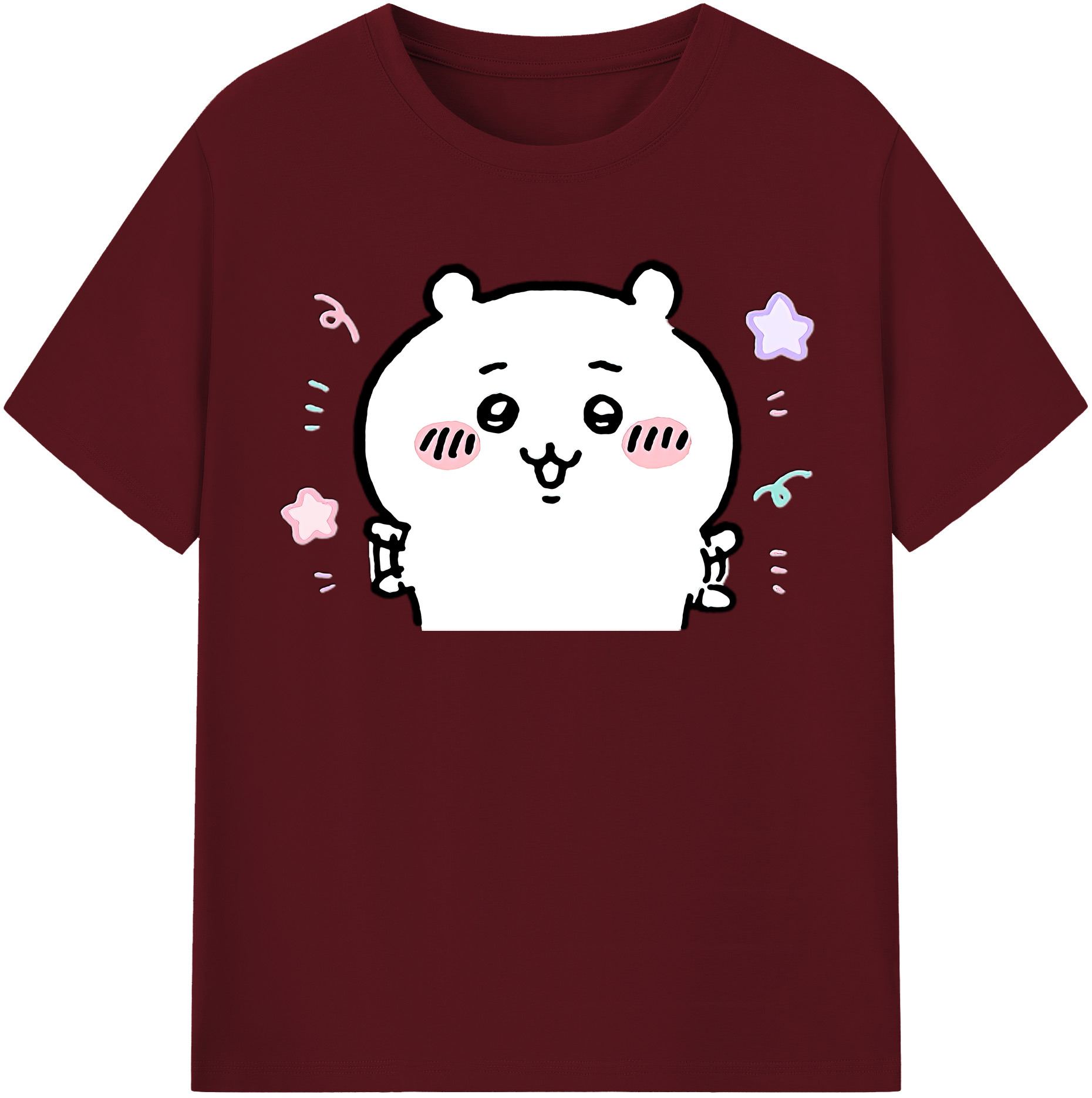 （画像用） ちいかわ ちいかわ Chii-kawa chiikawa 綿100％半袖Tシャツ（フロントプリント）